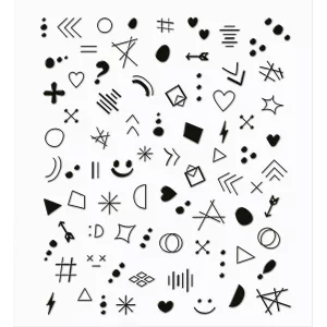 Get your ink on nails sticker